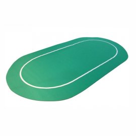 Poker Mat Oval Green